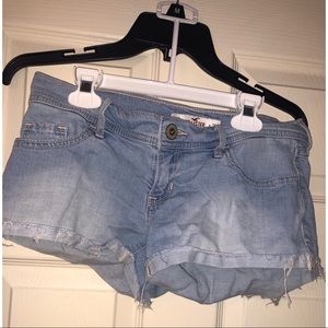 Light Wash Hollister Jean Shorts